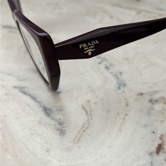 Prada garnet Rx eyeglasses - Picture 4 of 9